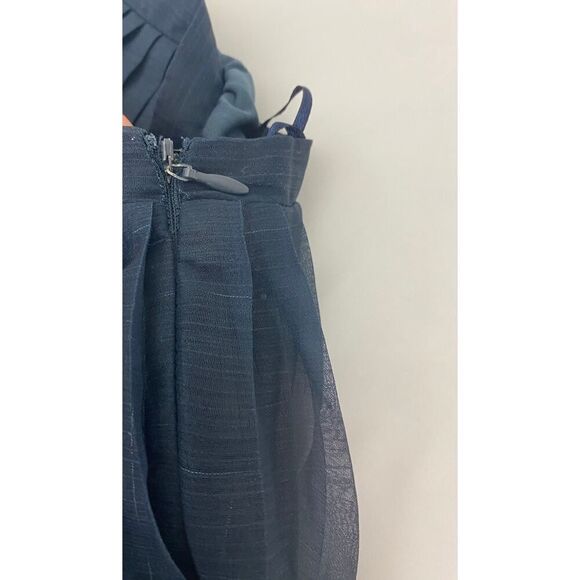 Cynthia Rowley Sheer Ombre Brush Skirt Gypsy Boho Blue Burnt Orange - Size Small - Picture 6 of 12